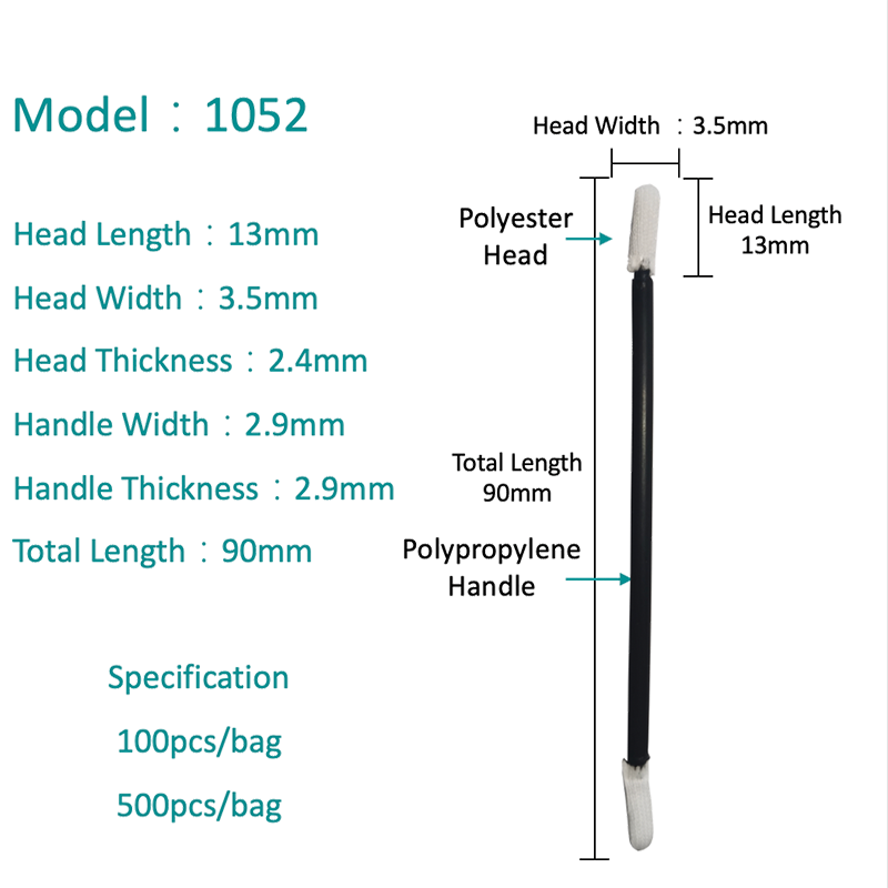 SW-1052 dobbelt-endt elastisk polyesterpinne