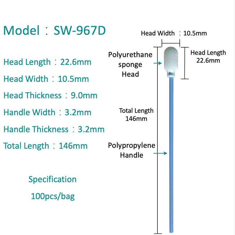 SW-967D Oval slitasjebestandig svamppinne