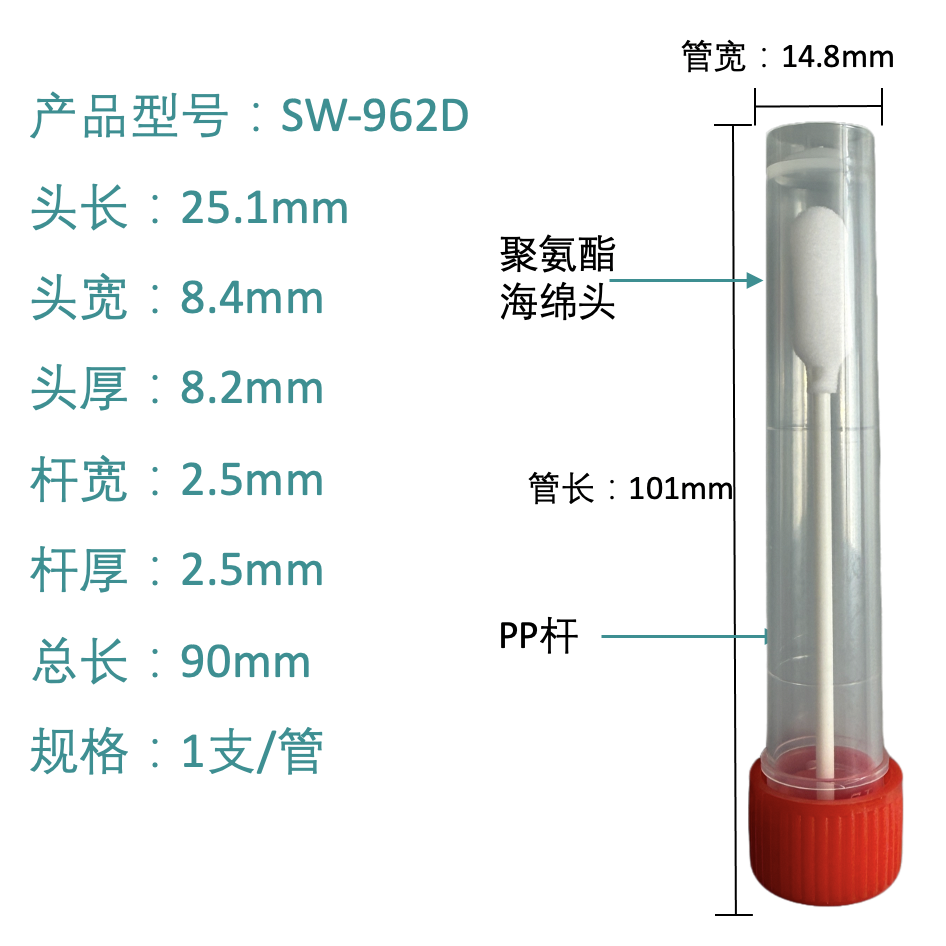 SW-962D presisjonsrengjøringsserviett (polyuretanskumspiss)
